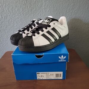 Adidas Superstar II White & Black Sneakers